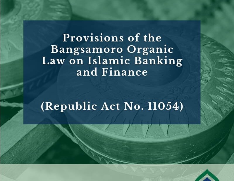 Islamic finance under the Bangsamoro Organic Law